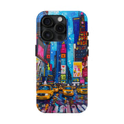 Times Square NYC Pop Art Tough Phone Case LavenderCeleste