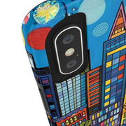 Upper Eastside NYC Pop Art Tough Phone Case LavenderCeleste