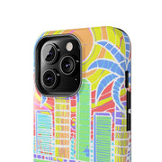 South Beach Miami Mosaic Art Tough Phone Case LavenderCeleste