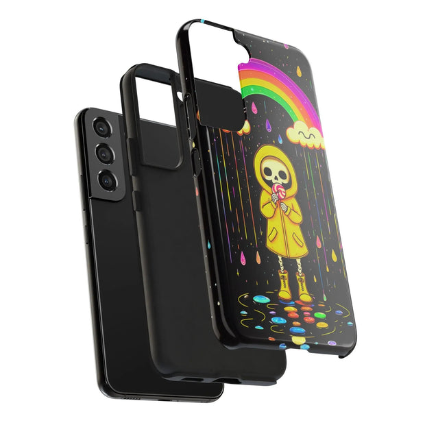 Rainbow Skeleton Lollipop Tough Phone Case LavenderCeleste
