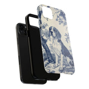 Blue Toile Beagle Country Scenic Tough Phone Case LavenderCeleste