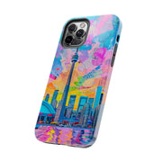 Toronto Pop Art Collage Skyline Tough Phone Case LavenderCeleste