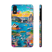 Sydney Collage Skyline Art Tough Phone Case LavenderCeleste