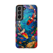 Vibrant Koi Pond Pop Art Tough Phone Case