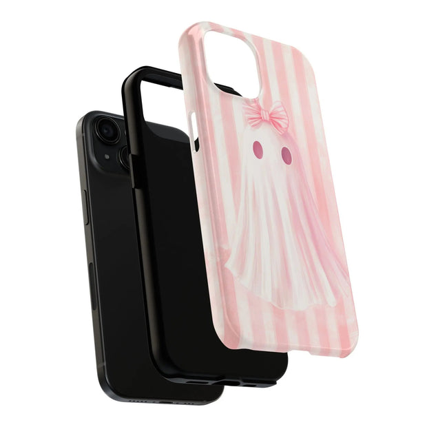 Pink Coquette Ghost Tough Phone Case - LavenderCeleste