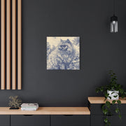 Persian Cat Canvas by Jouy Matte Canvas Art LavenderCeleste
