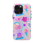 Pastel Goth Kawaii Graveyard Tough Phone Case LavenderCeleste