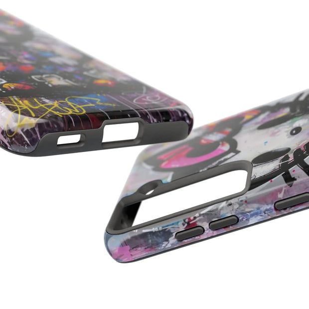 Goth Street Cat Pop Art Graffiti Tough Phone Case LavenderCeleste