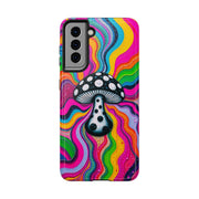 Psychedelic Rainbow Mushroom Art – Trippy Tough Case Printify