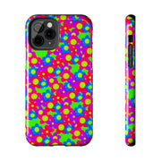 Retro Kawaii Bright Floral Pattern Tough Phone Case