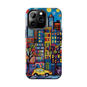 Upper Eastside NYC Pop Art Tough Phone Case LavenderCeleste