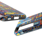 Upper Eastside NYC Pop Art Tough Phone Case LavenderCeleste