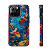 Vibrant Koi Pond Pop Art Tough Phone Case