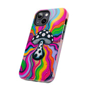 Psychedelic Rainbow Mushroom Art – Trippy Tough Case Printify