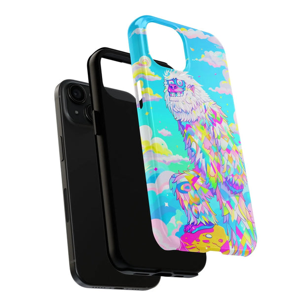 Rainbow Yeti Psychedelic Pastel Aesthetic Tough Phone Case LavenderCeleste