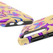 Y2K Butterfly Flames Retro Tough Phone Case LavenderCeleste