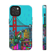 San Francisco Pop Art Colorful City Tough Phone Case LavenderCeleste