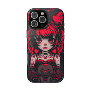 Kawaii Gothpunk Red Heart Tough Phone Case