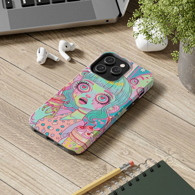 Kawaii Diner Zombies Pastel Chaos Tough Phone Case