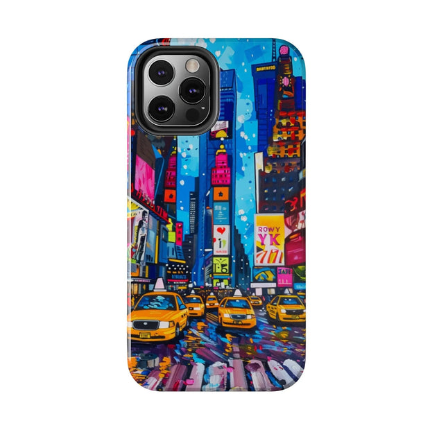 Times Square NYC Pop Art Tough Phone Case LavenderCeleste