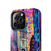 Philadelphia Pop Art Skyline Tough Phone Case LavenderCeleste