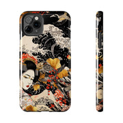 Golden Geisha Wave Japanese Art Tough Phone Case