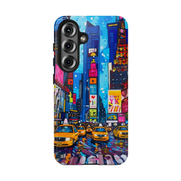 Times Square NYC Pop Art Tough Phone Case LavenderCeleste