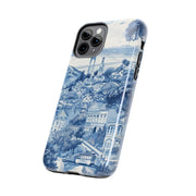 San Francisco Toile de Jouy Scenic Tough Phone Case LavenderCeleste