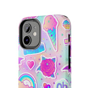 Pastel Goth Kawaii Graveyard Tough Phone Case LavenderCeleste