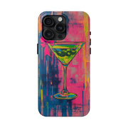 Neon Martini Pop Art Tough Phone Case Printify