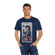 The Rebel Skeleton Tarot Punk Comfort Colors Tee LavenderCeleste