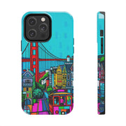 San Francisco Pop Art Colorful City Tough Phone Case LavenderCeleste