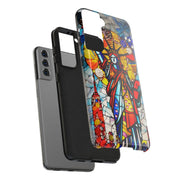 Statue of Liberty Mosaic Art Tough Phone Case LavenderCeleste