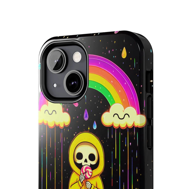 Rainbow Skeleton Lollipop Tough Phone Case LavenderCeleste
