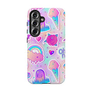 Pastel Goth Kawaii Graveyard Tough Phone Case LavenderCeleste