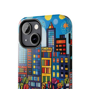 Upper Eastside NYC Pop Art Tough Phone Case LavenderCeleste