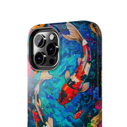 Vibrant Koi Pond Pop Art Tough Phone Case