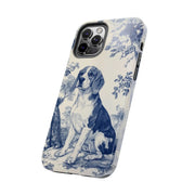 Blue Toile Beagle Country Scenic Tough Phone Case LavenderCeleste