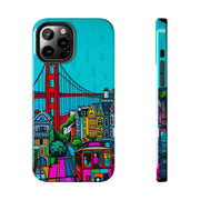 San Francisco Pop Art Colorful City Tough Phone Case LavenderCeleste
