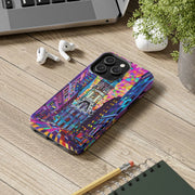 Philadelphia Pop Art Skyline Tough Phone Case LavenderCeleste