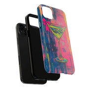 Neon Martini Pop Art Tough Phone Case Printify