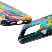 Rio de Janeiro Neon Pop Art Tough Phone Case LavenderCeleste