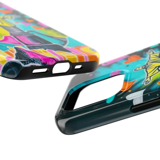 Rio de Janeiro Neon Pop Art Tough Phone Case LavenderCeleste