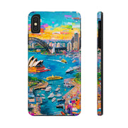 Sydney Collage Skyline Art Tough Phone Case LavenderCeleste