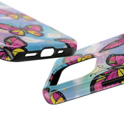 Retro Pop Art Butterfly Sky Tough Phone Case