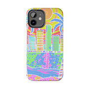 South Beach Miami Mosaic Art Tough Phone Case LavenderCeleste
