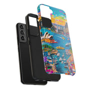 Sydney Collage Skyline Art Tough Phone Case LavenderCeleste