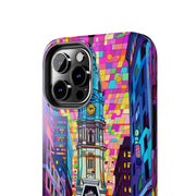 Philadelphia Pop Art Skyline Tough Phone Case LavenderCeleste