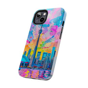 Toronto Pop Art Collage Skyline Tough Phone Case LavenderCeleste