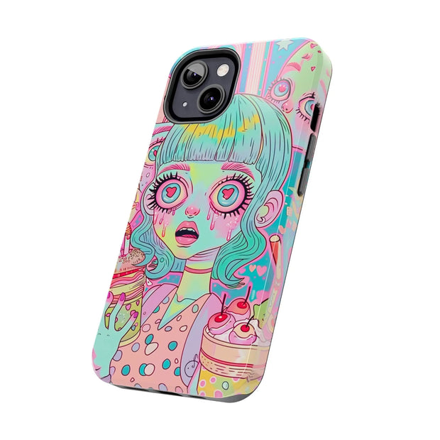 Kawaii Diner Zombies Pastel Chaos Tough Phone Case